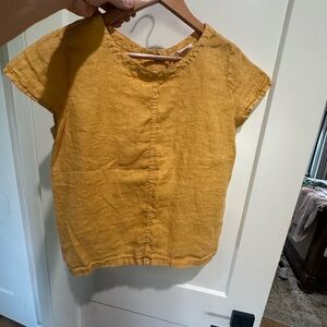 C&C California Mustard Short Sleeve Top